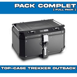 PACK-SR1201-OBKN58B : Pacchetto Top-Case Givi Trekker Outback 58L Nero Honda Transalp XL750