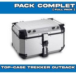 PACK-SR1201-OBKN58A : Pacchetto Top-Case Givi Trekker Outback 58L Alluminio Honda Transalp XL750