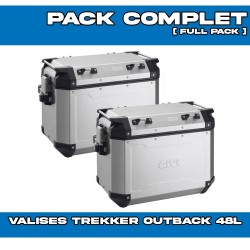 PACK-PLO1201CAM-OBKN48APACK2 : Set di valigie laterali Givi Trekker Outback 48L Alu Honda Transalp XL750