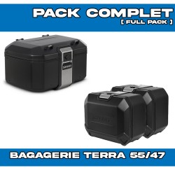 PACK-H0TR73-D0TR55/47100B : Pack Bagagerie Shad Terra 55/47/47L Noir Honda Transalp XL750