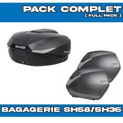 PACK-H0TR73-D0B58/36200 : Shad SH58X/SH36 Luggage Kit Honda Transalp XL750