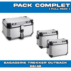 PACK-1201-OBKN58/48 : Kit Valigie Givi Trekker Outback 58/48/48L Alluminio Honda Transalp XL750