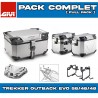 PACK-1201-OBKEV58/48A : Set Bagagli Givi Trekker Outback Evo Smart 58/48/48L Allu Transalp XL750