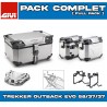 PACK-1201-OBKEV58/37A : Kit Bagagli Givi Trekker Outback Evo Smart 58/37/37L Alluminio Transalp XL750