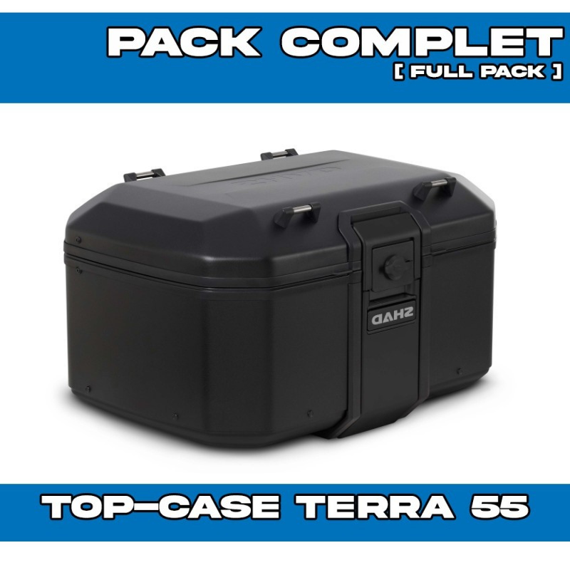 PACK-H0CR12ST-D0TR55200B : Shad Terra 55L Black Top Case Pack Honda Transalp XL750