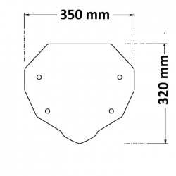 SC187 : Bulle basse Isotta Honda Transalp XL750