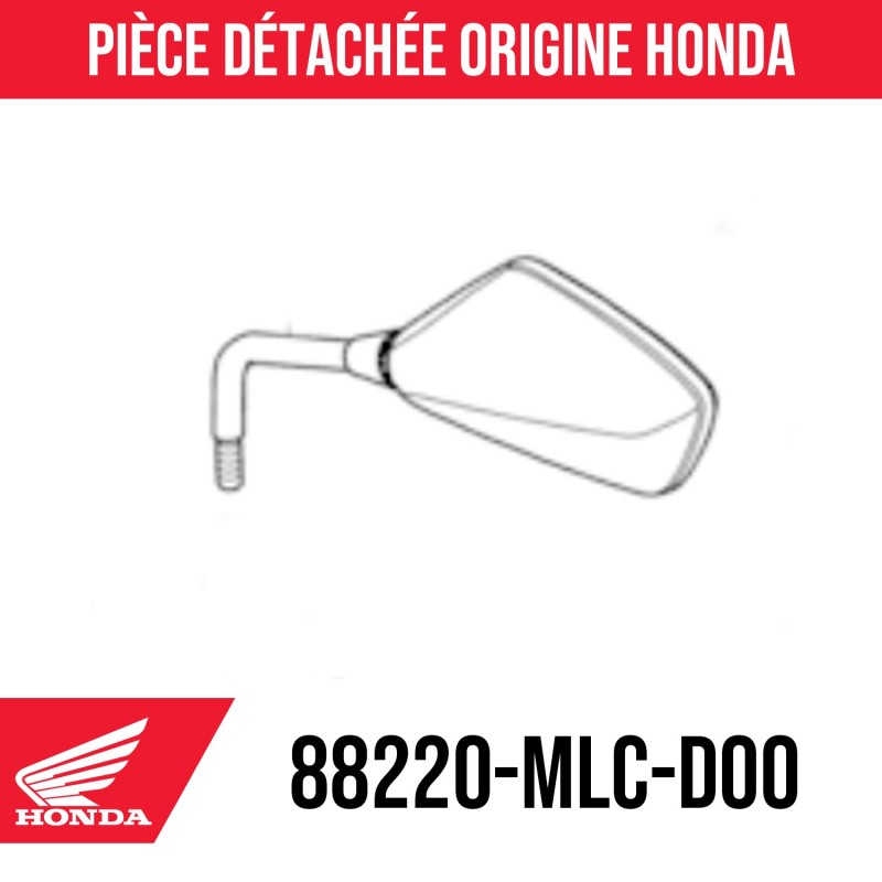 Rétroviseurs Noirs M10 Pour Moto Honda NX650, XL600R, Transalp, MTX 50 - Diamètre 100mm - Verre Plat