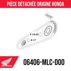 06406-MLC-D00 : Kit chaîne Honda Honda Transalp XL750