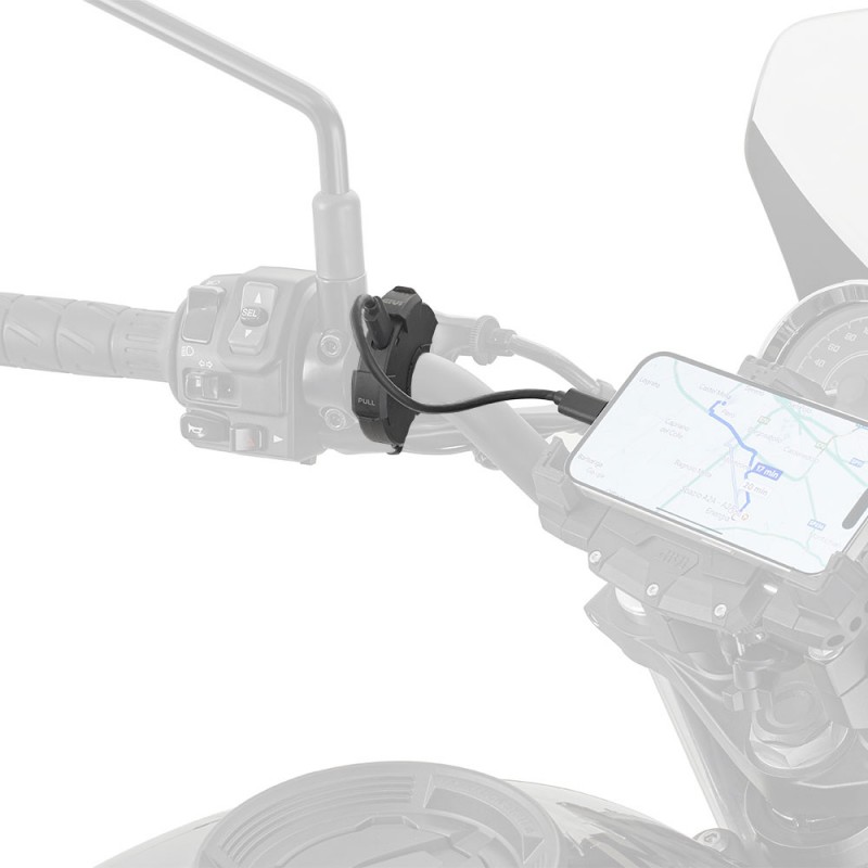 S120 : Puerto USB y USB-C para manillar Givi Transalp XL750