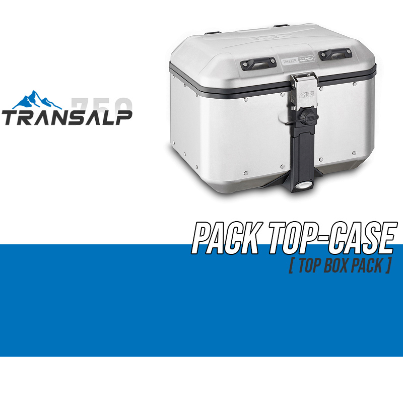 PACK-SR1201-DLM46A : Givi Dolomiti 46L Aluminum Top Case Pack Transalp XL750