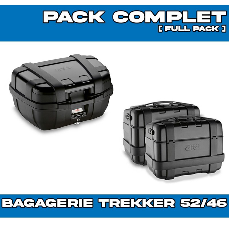 PACK-1201-TRK52/46B : Givi Trekker 52/46/46L Gepäckset Schwarz Transalp XL750