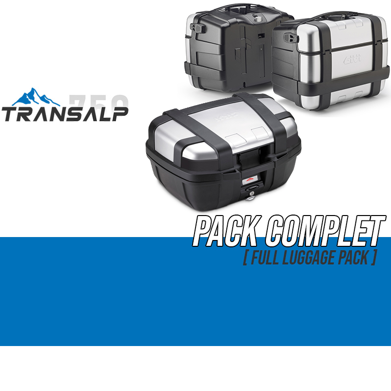 PACK-1201-TRK52/46/33 : Set Valigie Givi Trekker 52/46/33L Alluminio Transalp XL750