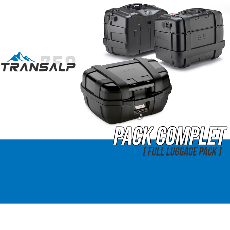 PACK-1201-TRK52/33B : Givi Trekker Gepäckset 52/33/33L Schwarz Transalp XL750