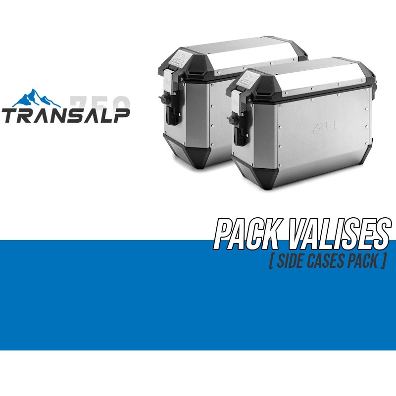 PACK-PLO1201MK-ALA36APACK2 : Givi Alaska 36L Alu Seitenkoffer-Set Transalp XL750