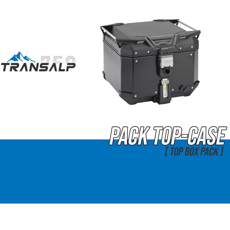 PACK-SR1201-OBKEV42B : Pack Top-Case Givi Trekker Outback Evo Smart 42L Negro Transalp XL750