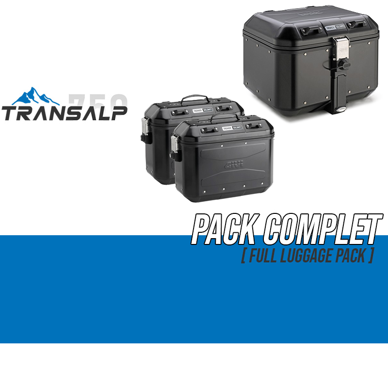 PACK-1201-DLMB : Givi Dolomiti Noir Luggage Pack Transalp XL750