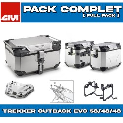 PACK-1201-OBKEV58/48/37A : Pack Bagagerie Givi Trekker Outback Evo Smart 58/48/37L Alu Transalp XL750