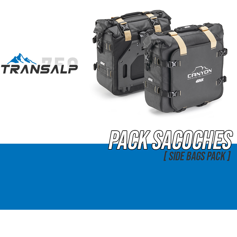 PACK-PLO1201MK-GRT720B : Givi Canyon GRT720B Side Pannier Pack Transalp XL750