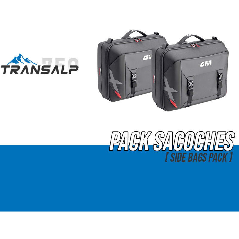 PACK-PLO1201MK-XL09PACK2 : Pack sacoches latérales Givi XL09 Transalp XL750