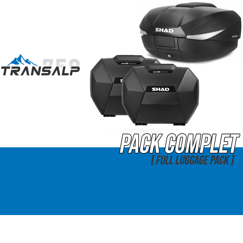 PACK-H0TR73-D0B58206/38106 : Gepäckset SHAD SH58X+SH38X Transalp XL750