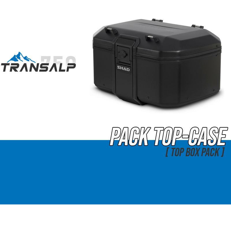 PACK-H0TR73ST-D0TR55200B : Pack Top-Case Shad Terra 55L Negro Transalp XL750