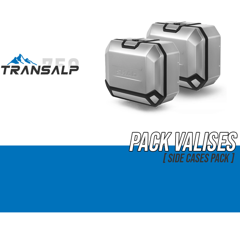PACK-H0TR734P-D0TR36100L/R : Pack Valises latérales Shad Terra 36L Alu Transalp XL750