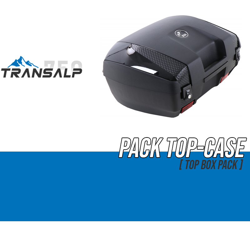 PACK-66295560101-JFLASHTC55 : Kit Top-Case Hepco-Becker Junior Flash TC 55 Transalp XL750