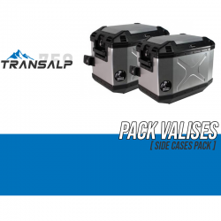 PACK-65395560001-610208/90000 : Hepco-Becker Xplorer 30L Alu Seitenkoffer-Set Transalp XL750