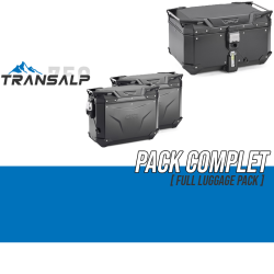 Pack Alforjas Givi Trekker Outback Evo Smart 58/37/37L Negro para Honda Transalp XL750